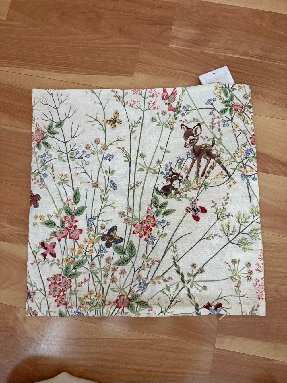 H&M Home Disney x Sanderson Bambi Floral Pillow Cover NWT